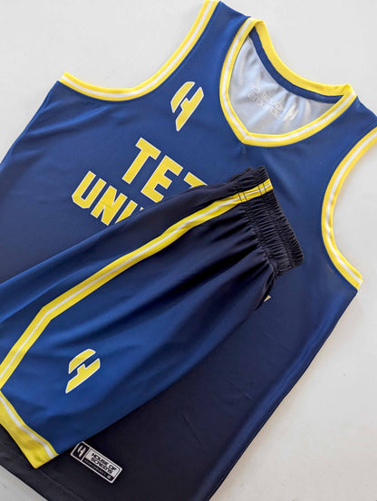 Custom Basketball Jersey and Shorts – Personalized Team Name, Player Name & Number – No Minimum Order- HX378BS