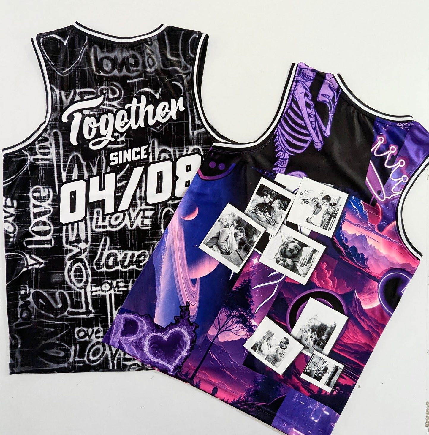 Custom Couple Jerseys – Perfect for Anniversaries, Valentine’s Day, or Gifting | Save on Sets of 2 | HX14VAL