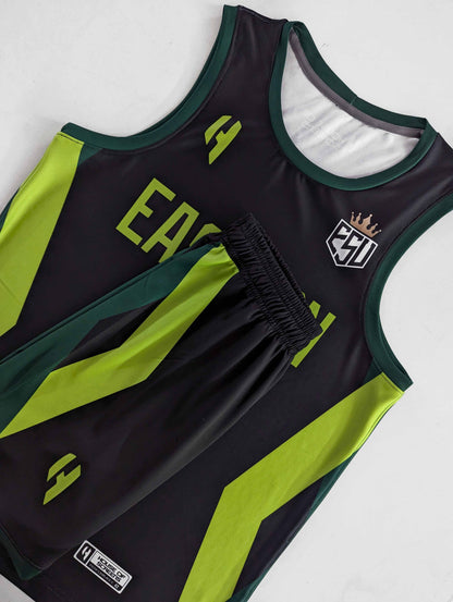 Custom Basketball Jersey and Shorts – Personalized Team Name, Player Name & Number – No Minimum Order- HX371BS