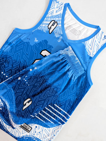 Custom Basketball Jersey and Shorts – Personalized Team Name, Player Name & Number – No Minimum Order- HX381BS