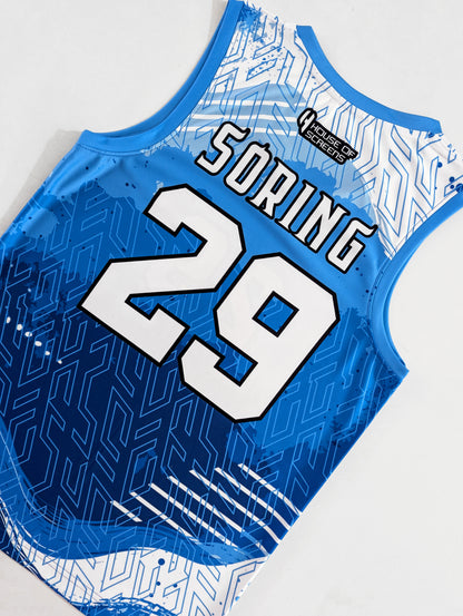 Custom Basketball Jersey and Shorts – Personalized Team Name, Player Name & Number – No Minimum Order- HX381BS