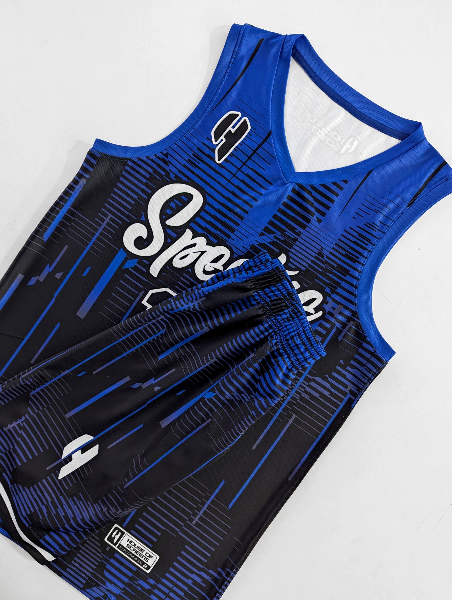Custom Basketball Jersey and Shorts – Personalized Team Name, Player Name & Number – No Minimum Order- HX385BS
