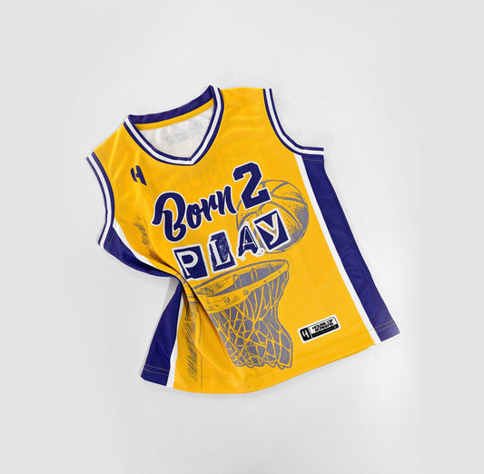 Born to Play Customized Birthday Basketball Jersey – Personalized for Kids, Youth, and Adults