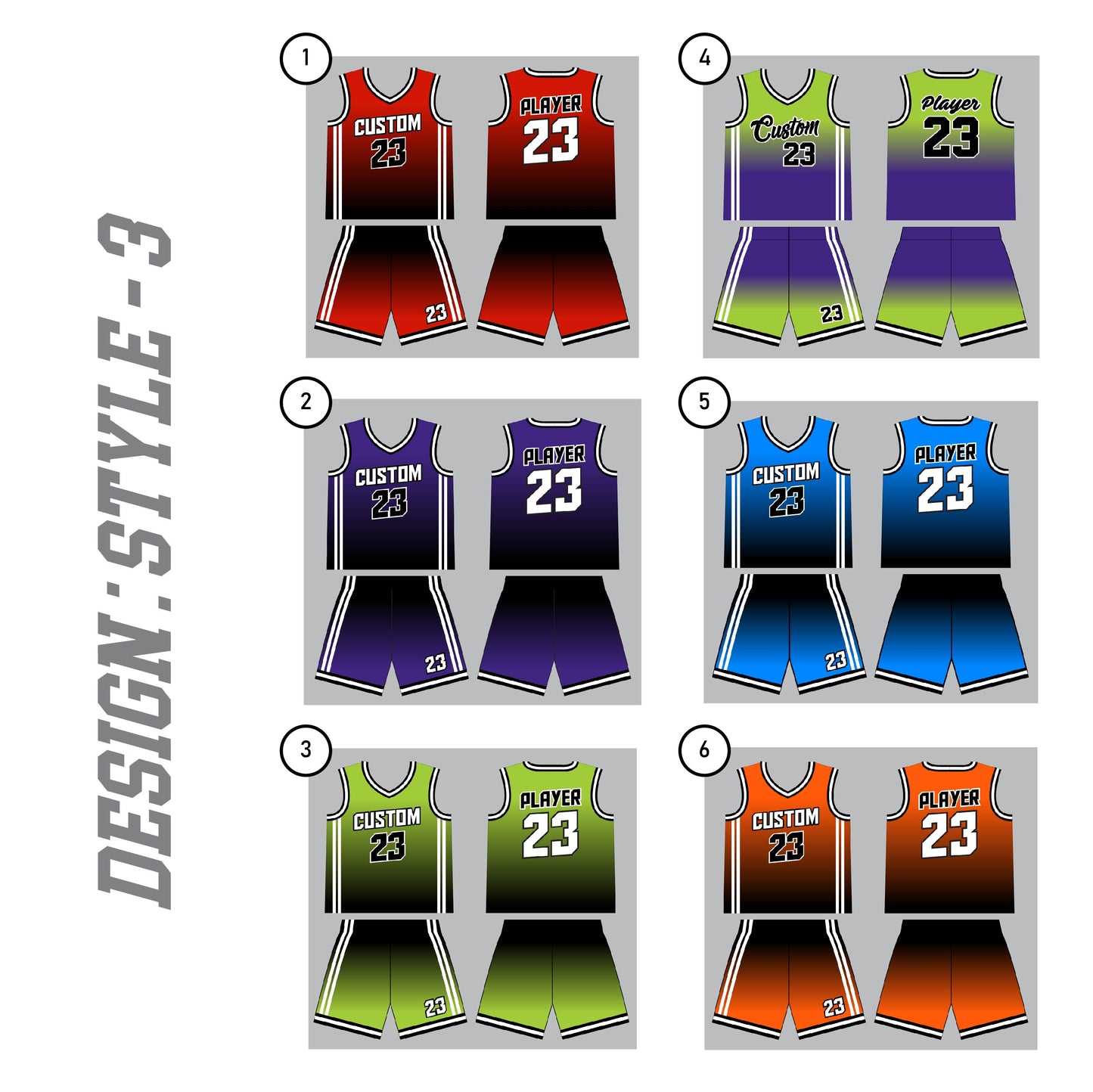 Custom Toddler Basketball Jersey | Personalized Youth and Adult Basketball Uniform | Basketball Jerseys Style - 3 - My Store