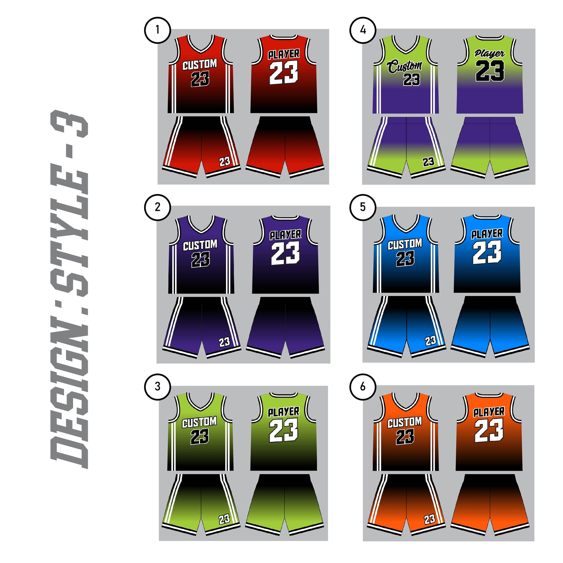 Custom Toddler Basketball Jersey | Personalized Youth and Adult Basketball Uniform | Basketball Jerseys Style - 3 - My Store
