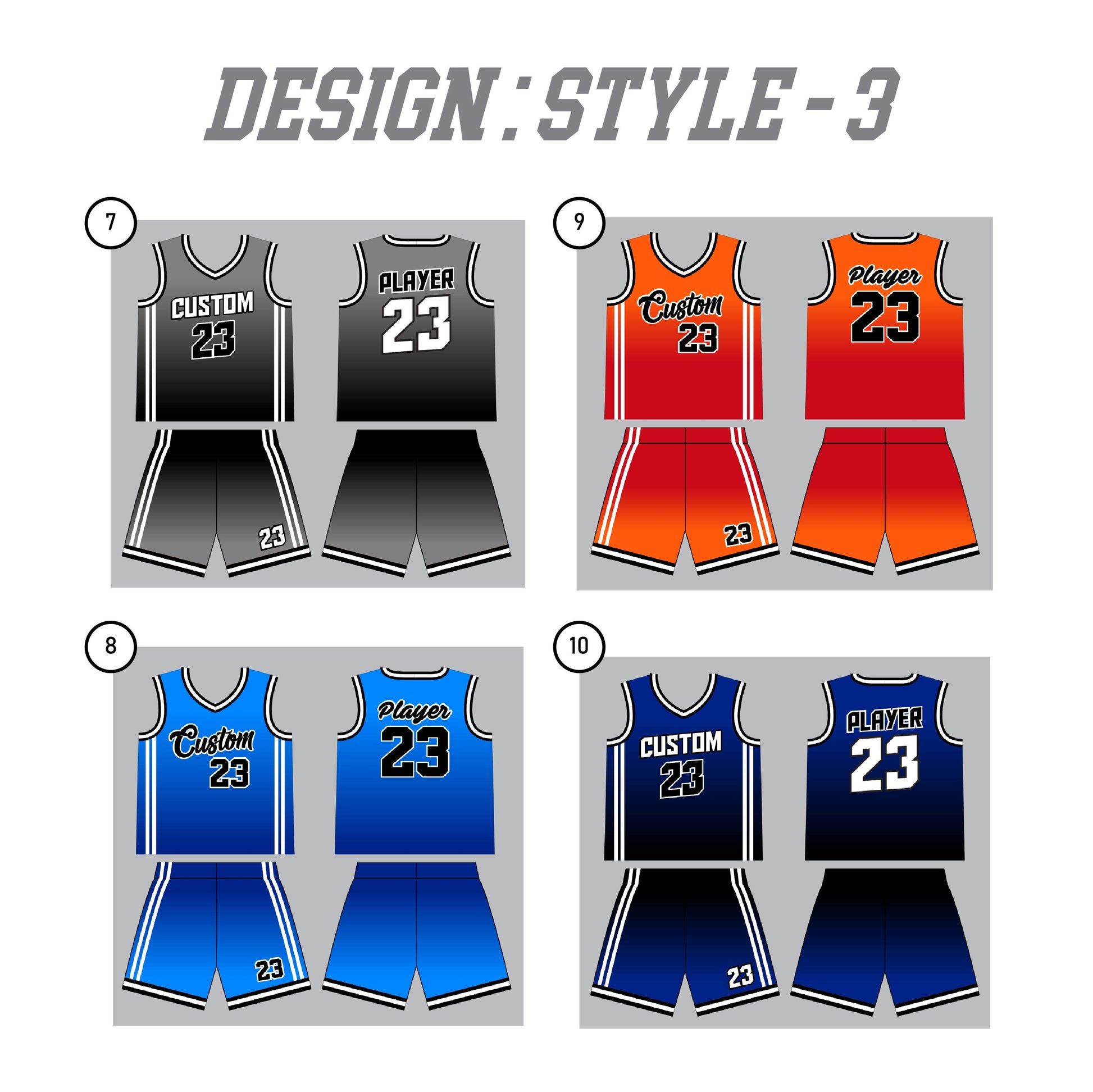 Custom Toddler Basketball Jersey | Personalized Youth and Adult Basketball Uniform | Basketball Jerseys Style - 3 - My Store
