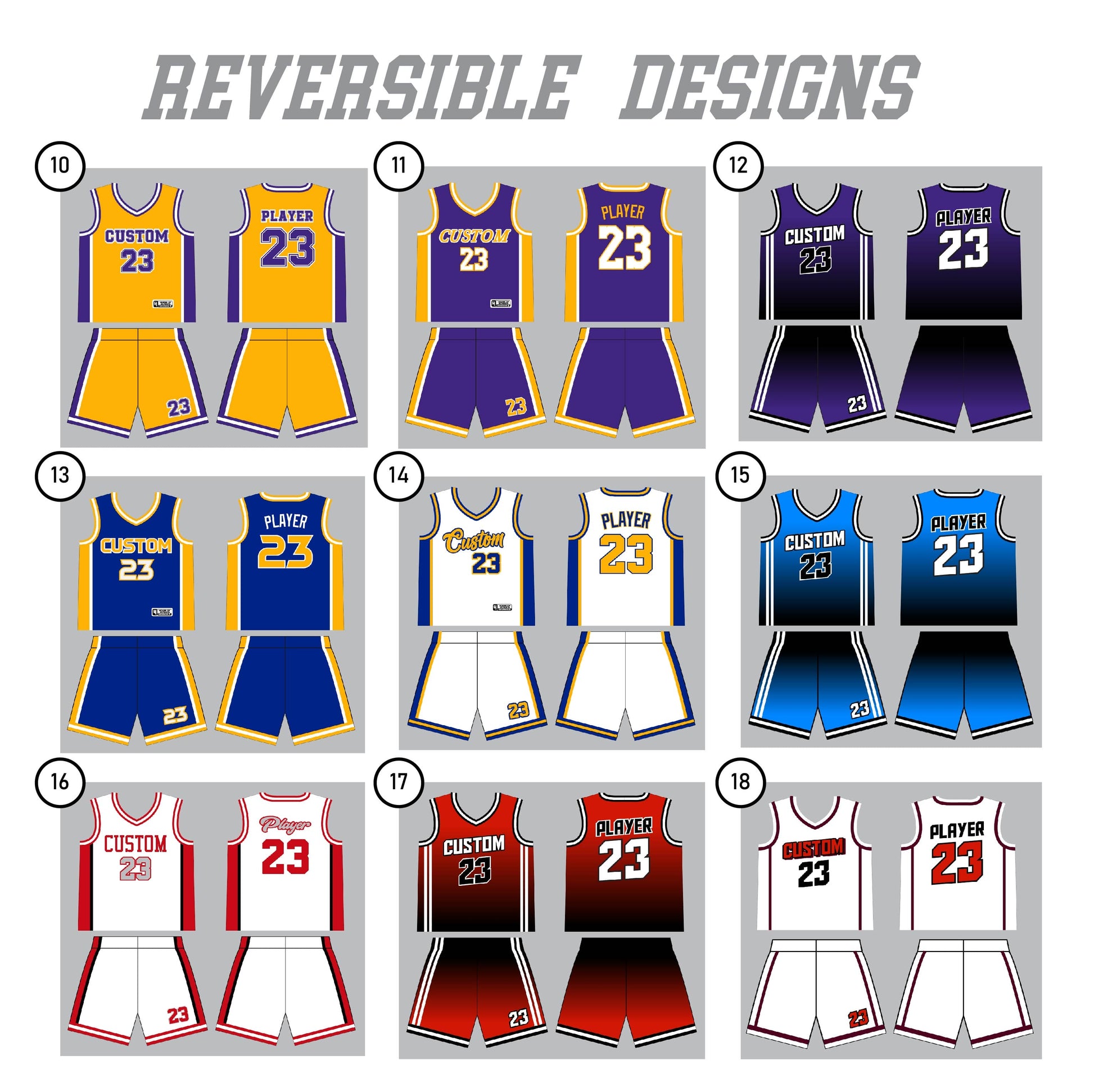Custom Reversible Toddler Basketball Jersey | Personalized Youth and Adult Reversible Basketball Uniform | Reversible Basketball Jerseys - My Store
