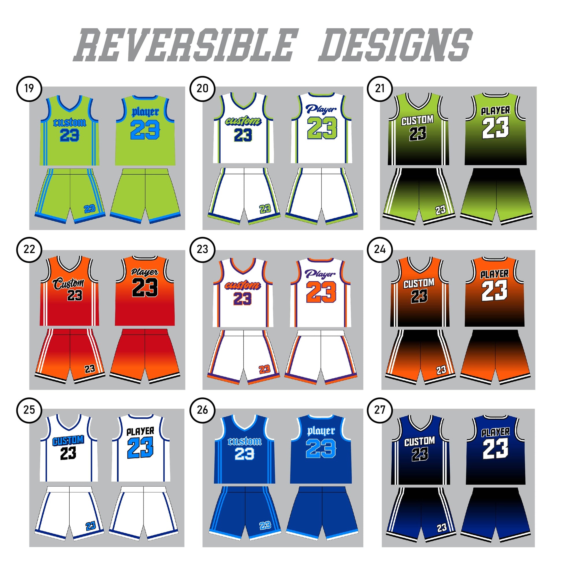 Custom Reversible Toddler Basketball Jersey | Personalized Youth and Adult Reversible Basketball Uniform | Reversible Basketball Jerseys - My Store