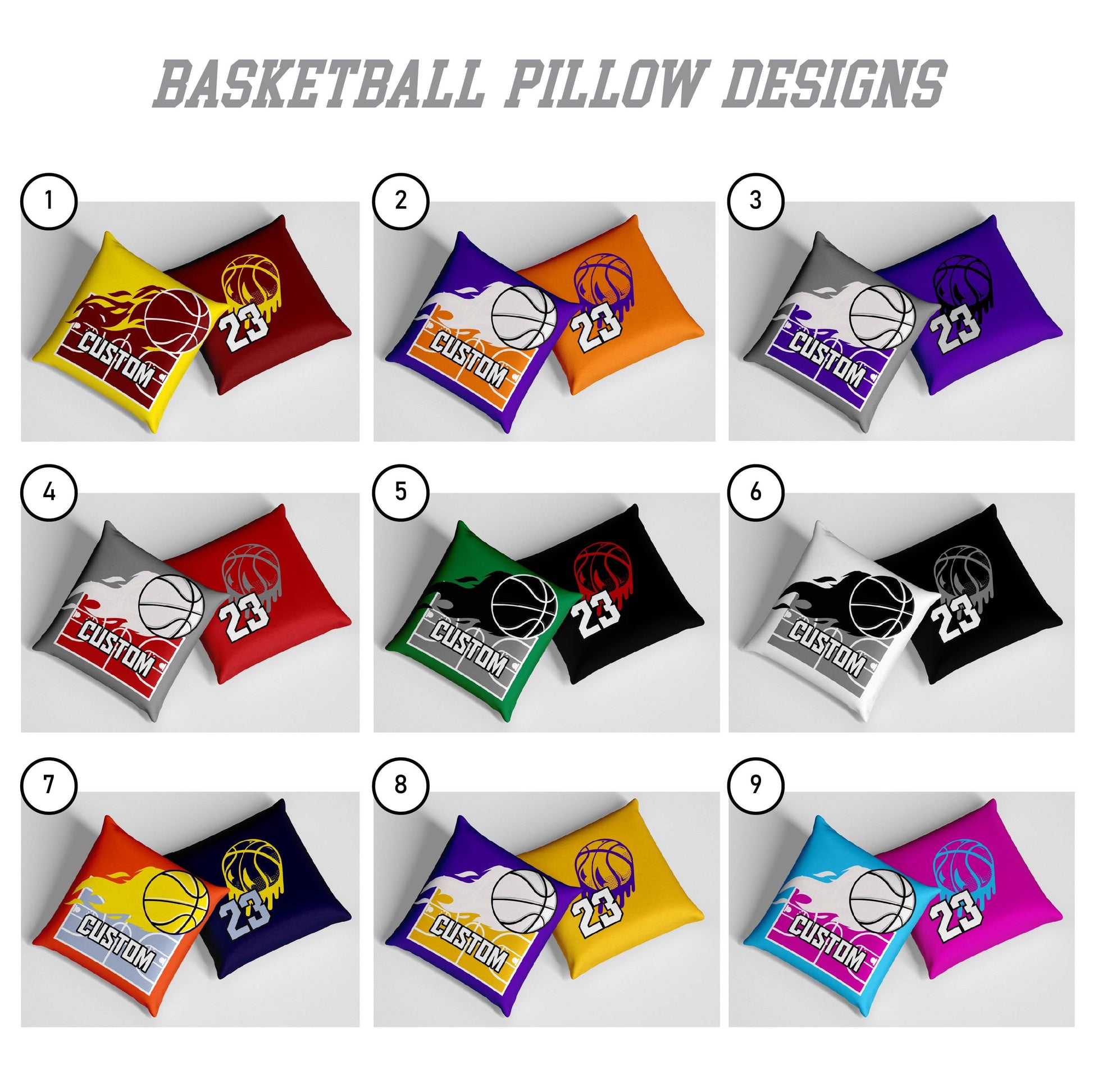 Personalized Basketball Pillow for Boys and Men - My Store