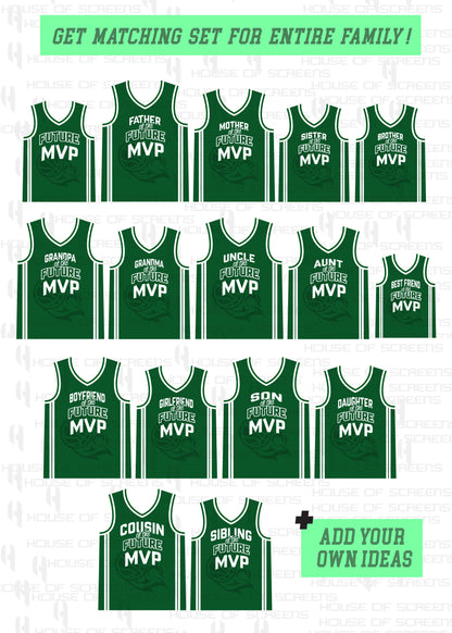 Future MVP Customized Birthday Basketball Jersey – Personalized for Kids, Youth, and Adults, Perfect for First Birthdays, Basketball-Themed Parties, and Family Celebrations