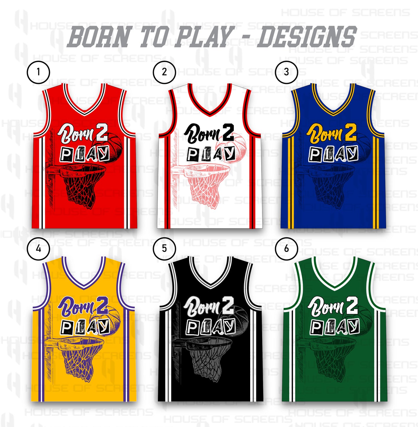 Born to Play Customized Birthday Basketball Jersey – Personalized for Kids, Youth, and Adults