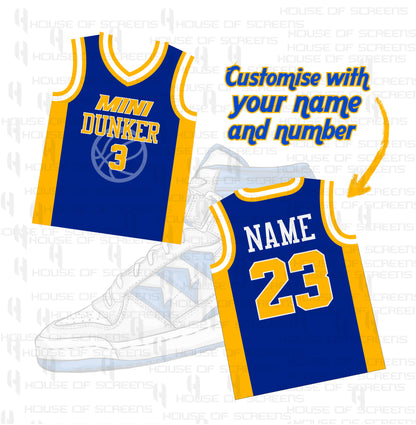 Mini Dunker Customized Basketball Jersey – Personalized for All Ages with Matching Sets for Family and Friends