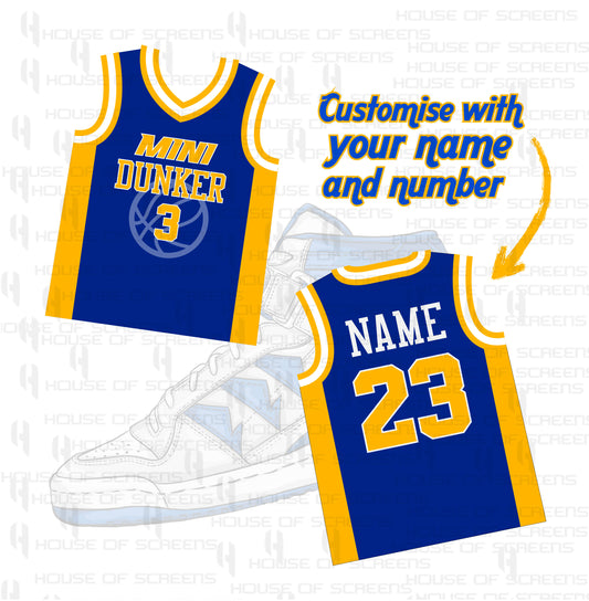 Mini Dunker Customized Basketball Jersey – Personalized for All Ages with Matching Sets for Family and Friends