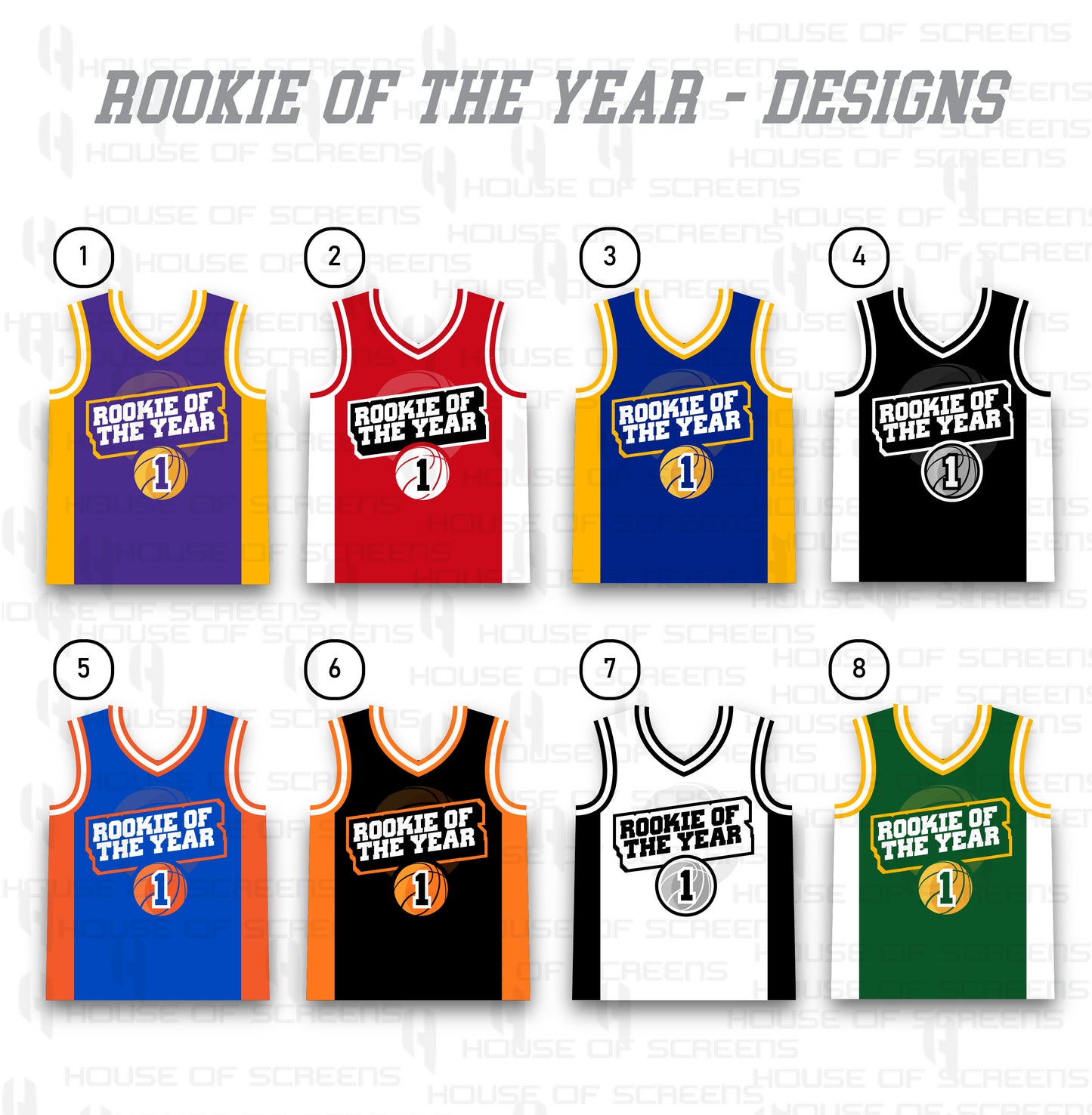 Rookie of the Year Customized Birthday Basketball Jersey – Personalized for Kids, Youth, and Adults with Matching Sets for Family, Friends, and Basketball-Themed Celebrations