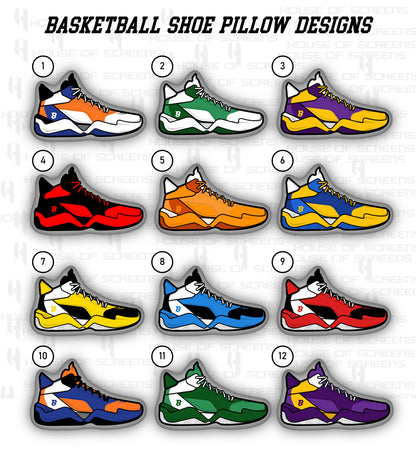 Custom Basketball Shoe Pillow for Kids and Adults | Personalized Toy shoe Pillow | Personalized Gift
