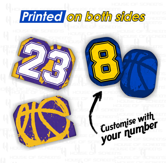 Personalized Basketball NUMBER Pillow, Number Customisation, 12 Inch Basketball Pillow