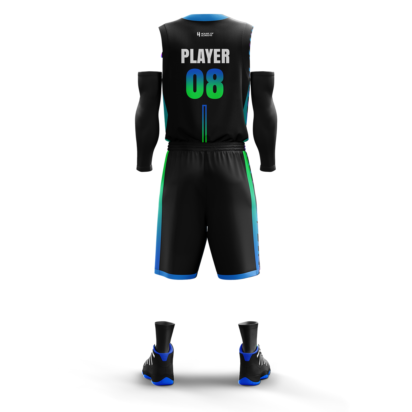 Custom Basketball Jersey and Shorts – Personalized Team Name, Player Name & Number – No Minimum Order- HX01BS