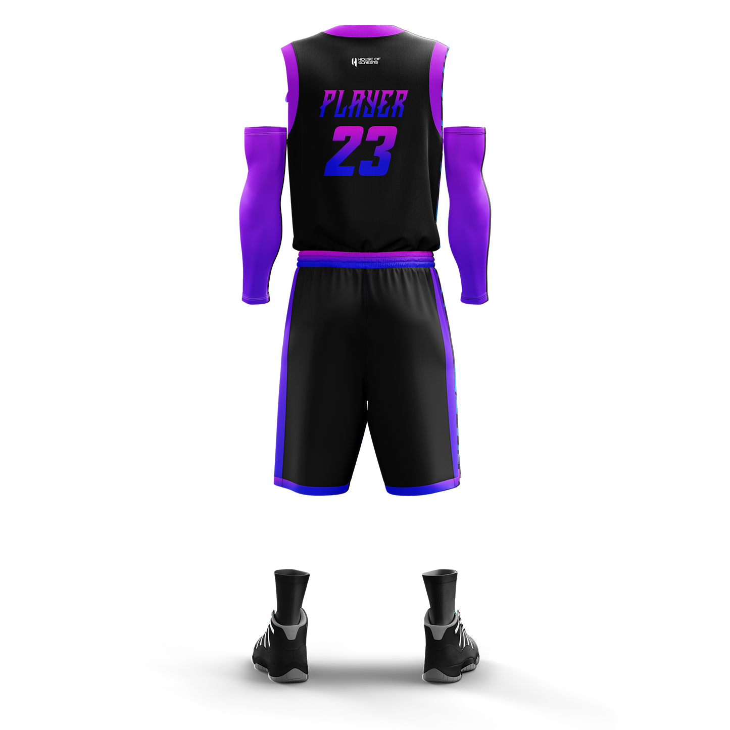 Custom Basketball Jersey and Shorts – Personalized Team Name, Player Name & Number – No Minimum Order- HX02BS