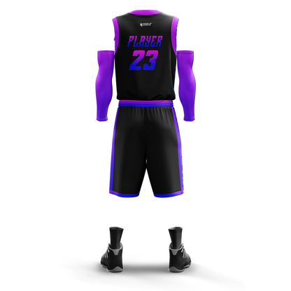Custom Basketball Jersey and Shorts – Personalized Team Name, Player Name & Number – No Minimum Order- HX02BS