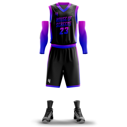 Custom Basketball Jersey and Shorts – Personalized Team Name, Player Name & Number – No Minimum Order- HX02BS