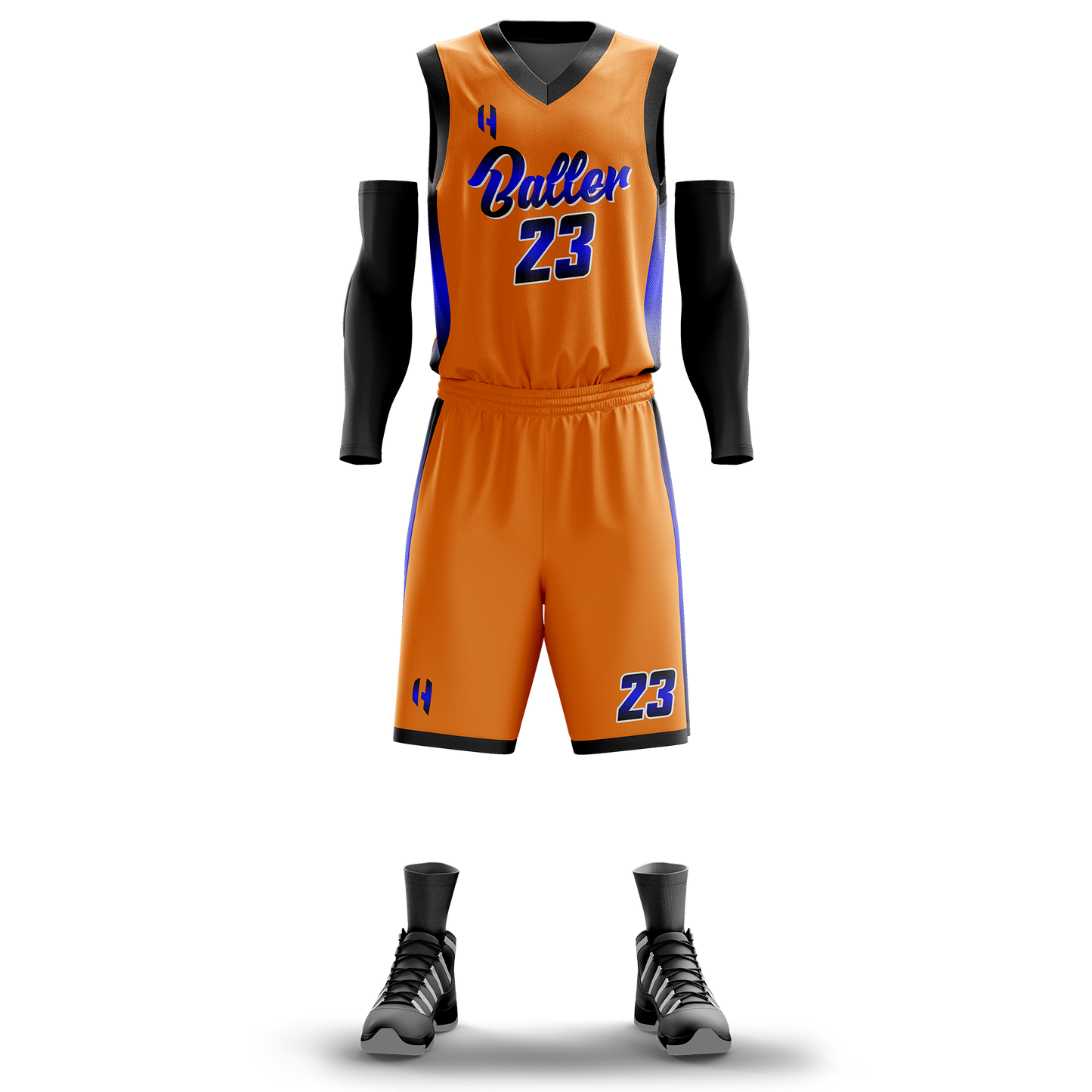 Custom Basketball Jersey and Shorts – Personalized Team Name, Player Name & Number – No Minimum Order- HX03BS