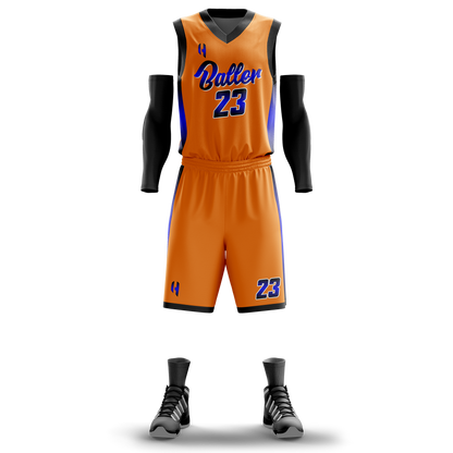 Custom Basketball Jersey and Shorts – Personalized Team Name, Player Name & Number – No Minimum Order- HX03BS
