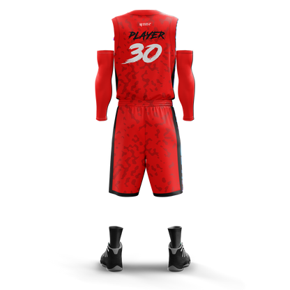 Custom Basketball Jersey and Shorts – Personalized Team Name, Player Name & Number – No Minimum Order- HX04BS