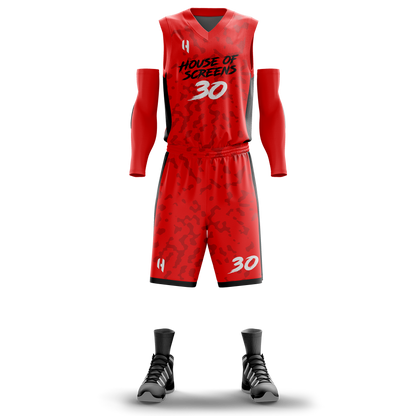 Custom Basketball Jersey and Shorts – Personalized Team Name, Player Name & Number – No Minimum Order- HX04BS