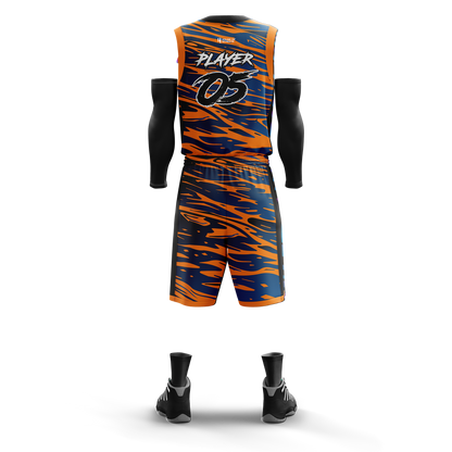 Custom Basketball Jersey and Shorts – Personalized Team Name, Player Name & Number – No Minimum Order- HX05BS