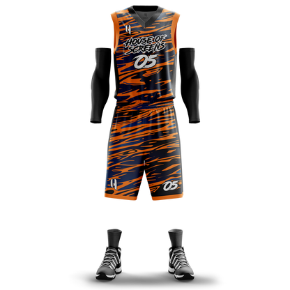 Custom Basketball Jersey and Shorts – Personalized Team Name, Player Name & Number – No Minimum Order- HX05BS