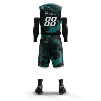 Custom Basketball Jersey and Shorts – Personalized Team Name, Player Name & Number – No Minimum Order- HX06BS