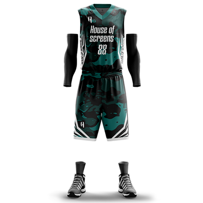 Custom Basketball Jersey and Shorts – Personalized Team Name, Player Name & Number – No Minimum Order- HX06BS