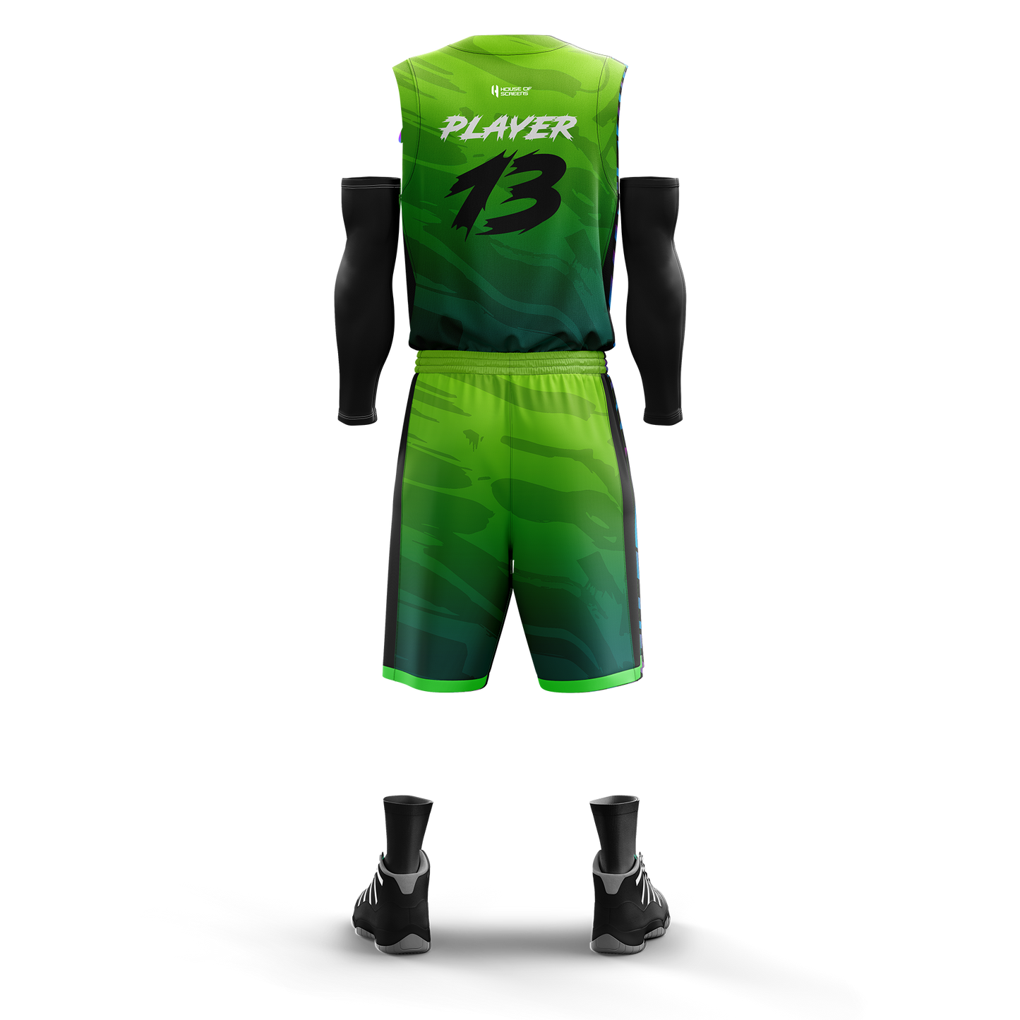 Custom Basketball Jersey and Shorts – Personalized Team Name, Player Name & Number – No Minimum Order- HX07BS