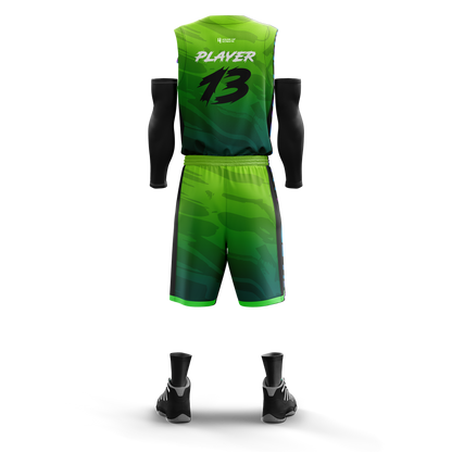 Custom Basketball Jersey and Shorts – Personalized Team Name, Player Name & Number – No Minimum Order- HX07BS