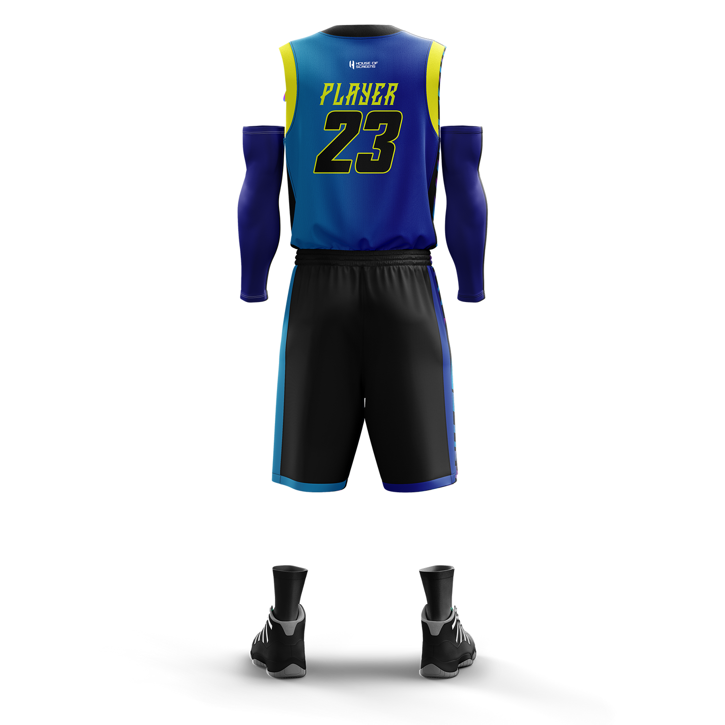 Custom Basketball Jersey and Shorts – Personalized Team Name, Player Name & Number – No Minimum Order- HX08BS