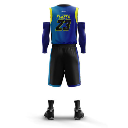 Custom Basketball Jersey and Shorts – Personalized Team Name, Player Name & Number – No Minimum Order- HX08BS