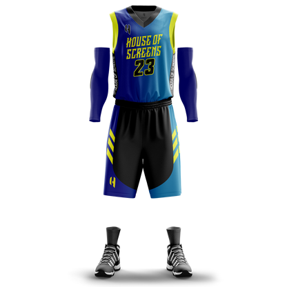 Custom Basketball Jersey and Shorts – Personalized Team Name, Player Name & Number – No Minimum Order- HX08BS