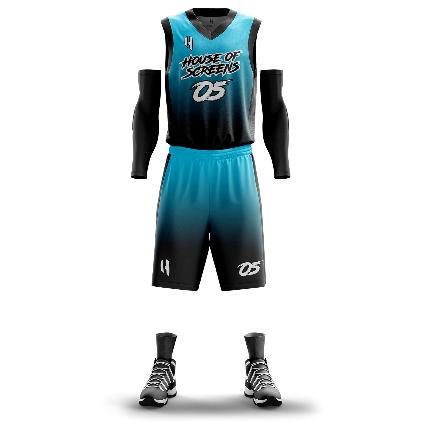 Custom Basketball Jersey and Shorts – Personalized Team Name, Player Name & Number – No Minimum Order- HX10BS