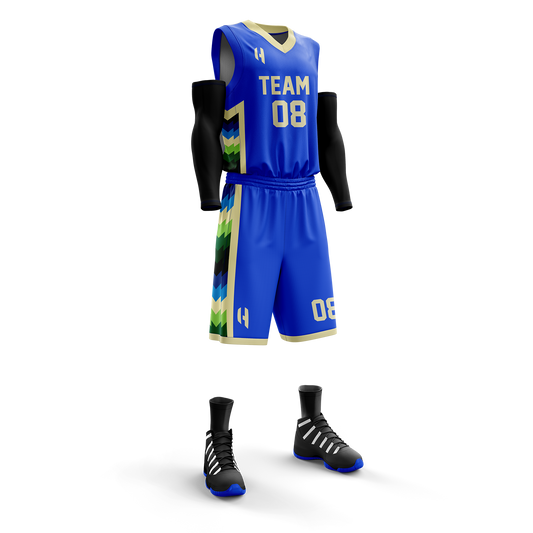Custom Basketball Jersey and Shorts – Personalized Team Name, Player Name & Number – No Minimum Order- HX142BS