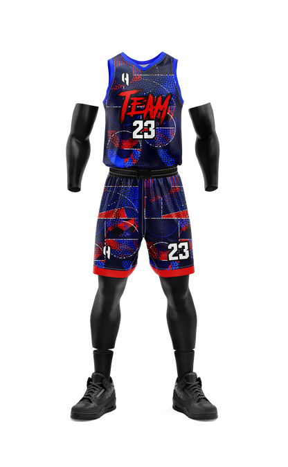 Custom Basketball Jersey and Shorts – Personalized Team Name, Player Name & Number – No Minimum Order- HX166BS
