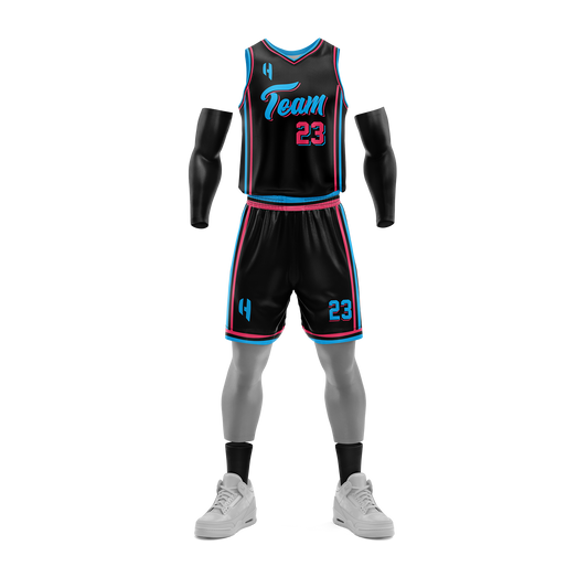 Custom Basketball Jersey and Shorts – Personalized Team Name, Player Name & Number – No Minimum Order- HX198BS