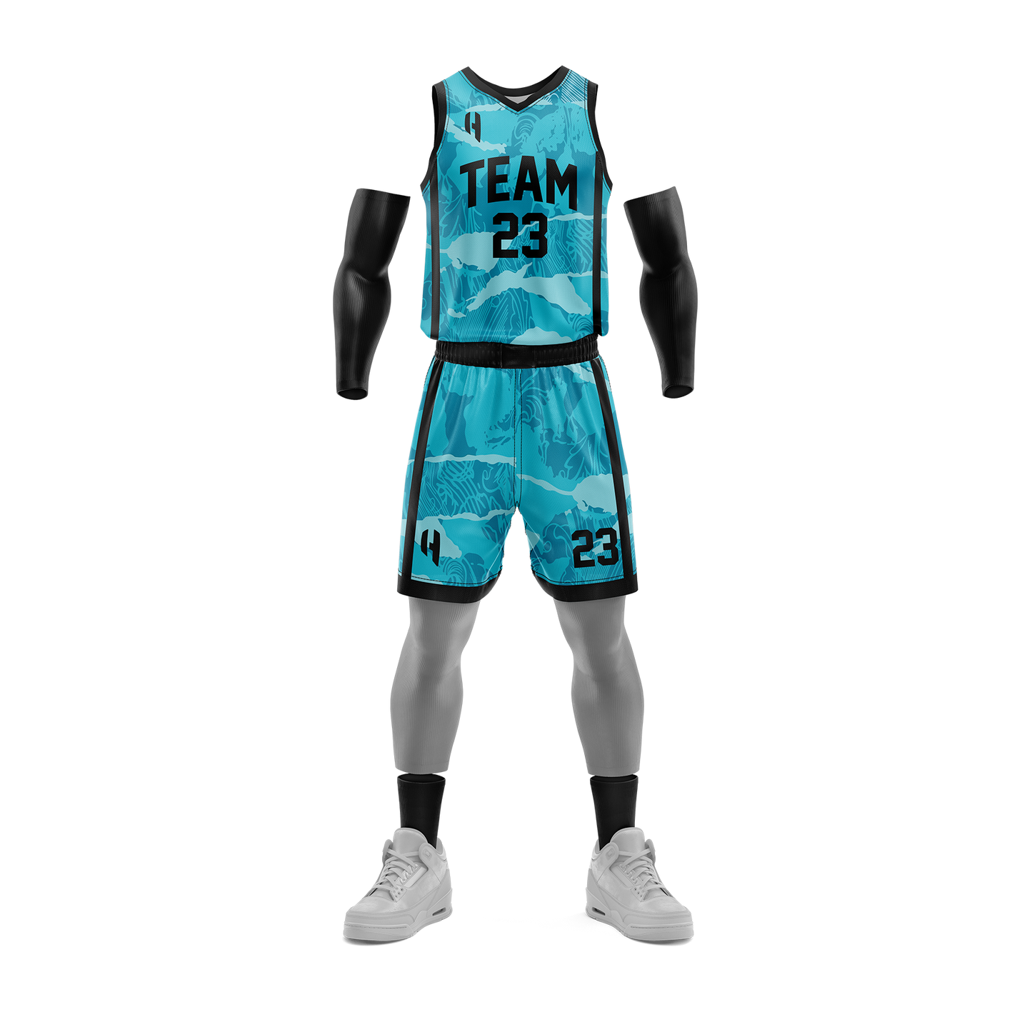 Custom Basketball Jersey and Shorts – Personalized Team Name, Player Name & Number – No Minimum Order- HX213BS