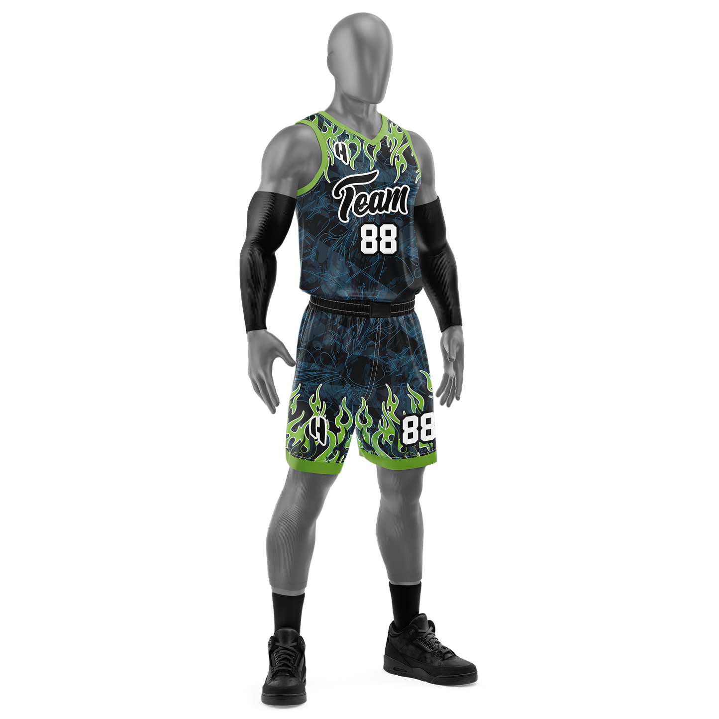 Custom Basketball Jersey and Shorts – Personalized Team Name, Player Name & Number – No Minimum Order- HX277BS