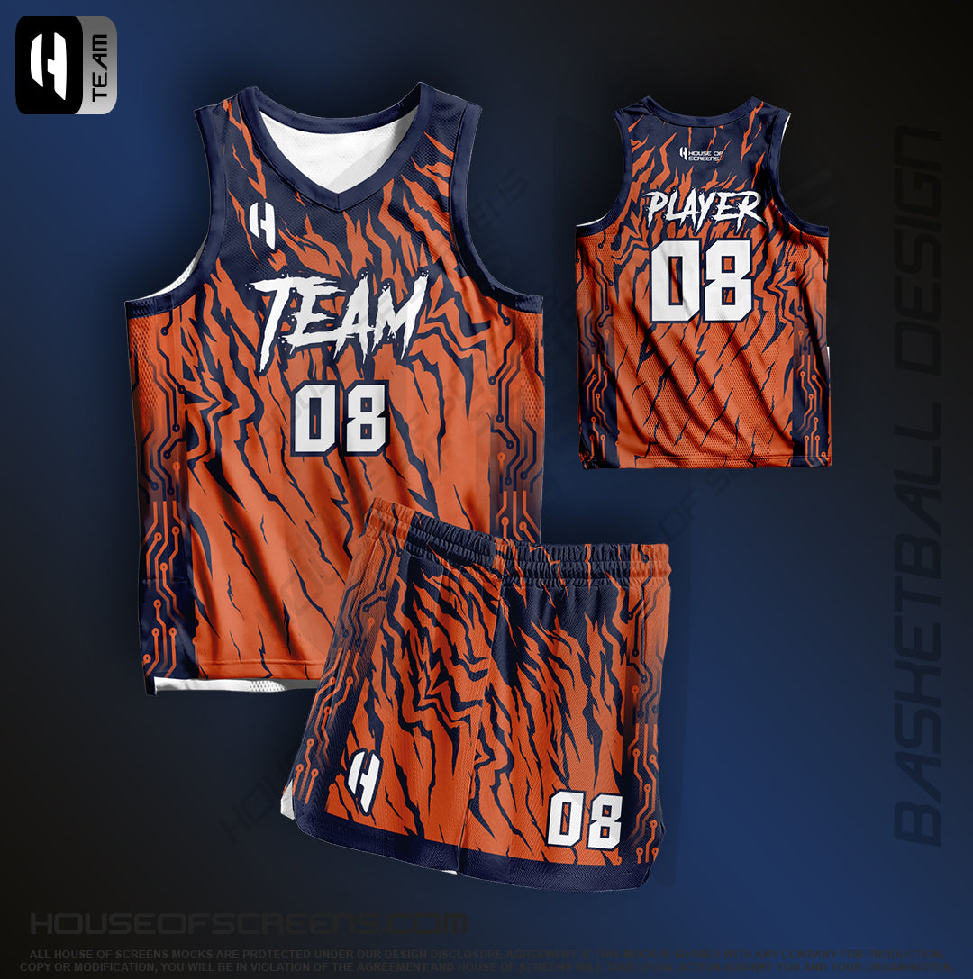 Custom Basketball Jersey and Shorts – Personalized Team Name, Player Name & Number – No Minimum Order- HX300BS