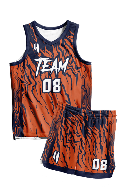 Custom Basketball Jersey and Shorts – Personalized Team Name, Player Name & Number – No Minimum Order- HX300BS