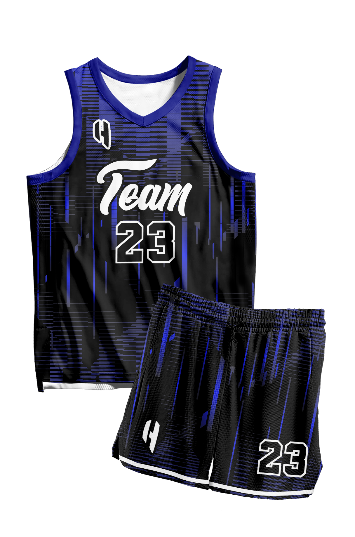 Custom Basketball Jersey and Shorts – Personalized Team Name, Player Name & Number – No Minimum Order- HX385BS