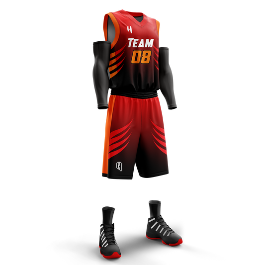 Custom Basketball Jersey and Shorts – Personalized Team Name, Player Name & Number – No Minimum Order- HX60BS