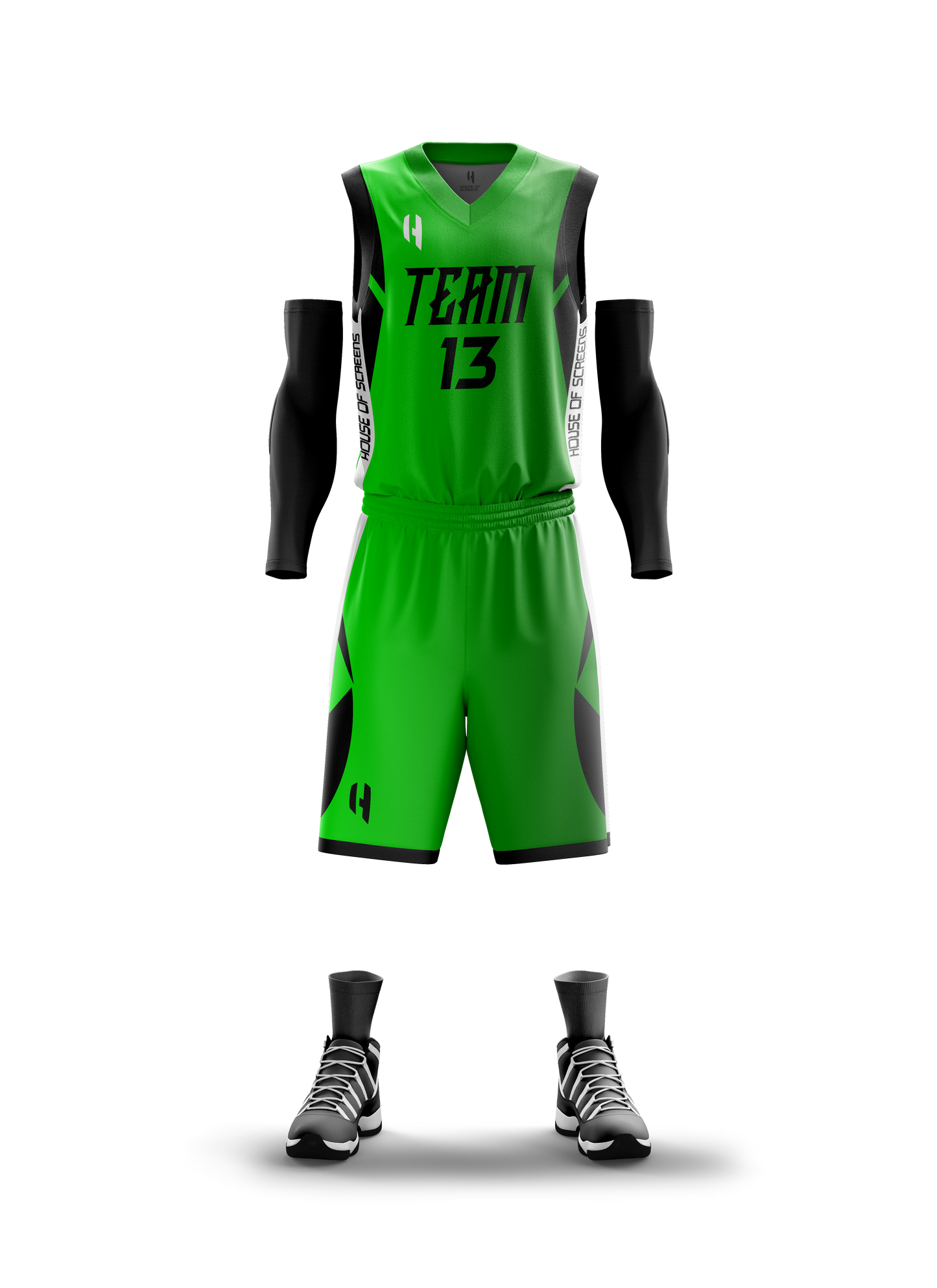 Custom Basketball Jersey and Shorts – Personalized Team Name, Player Name & Number – No Minimum Order- HX92BS
