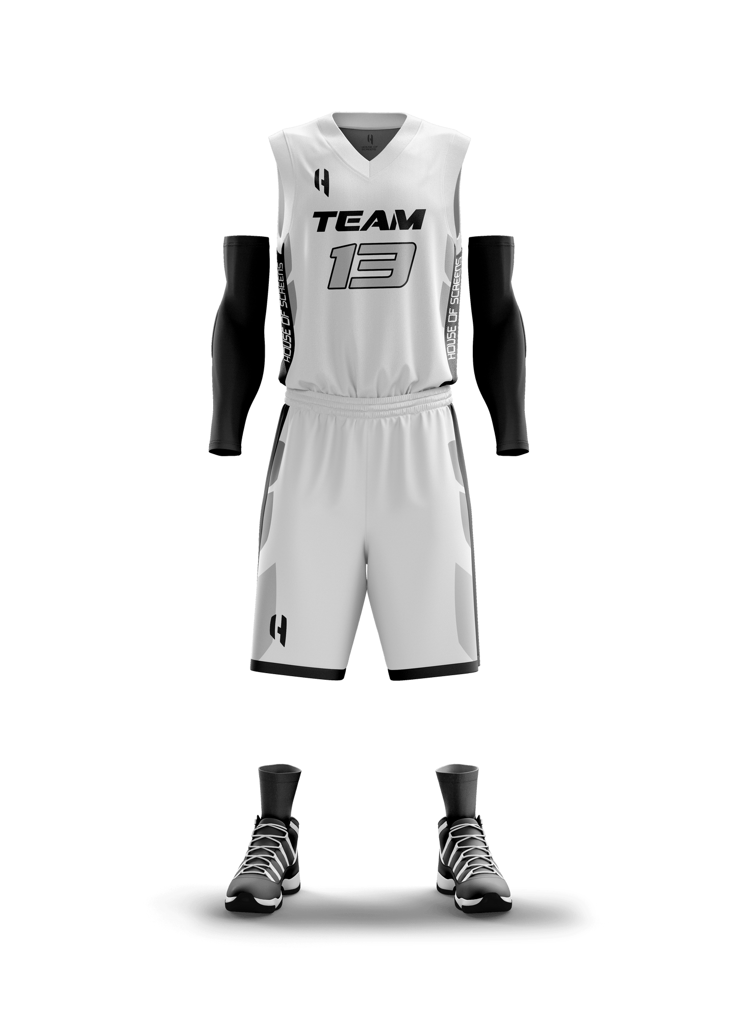 Custom Basketball Jersey and Shorts – Personalized Team Name, Player Name & Number – No Minimum Order- HX95BS