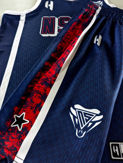 Custom Basketball Jersey and Shorts – Personalized Team Name, Player Name & Number – No Minimum Order- HX324BS
